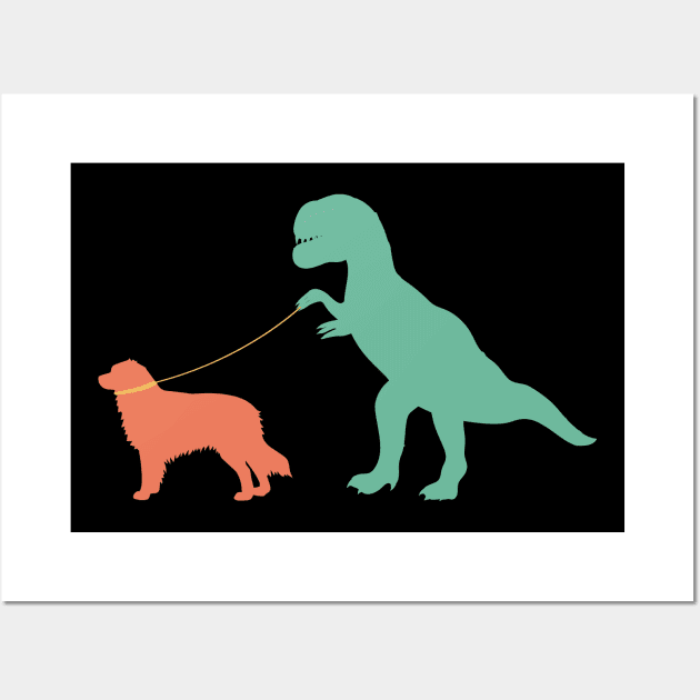 australian shepherd mom Dinosaur cute australian shepherd dog lover Wall Art by T-shirt verkaufen